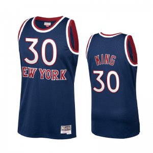 Men New York Knicks Julius Randle #30 Navy Hardwood Classics Jersey